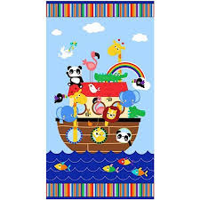 Noah s Ark cotton panel 